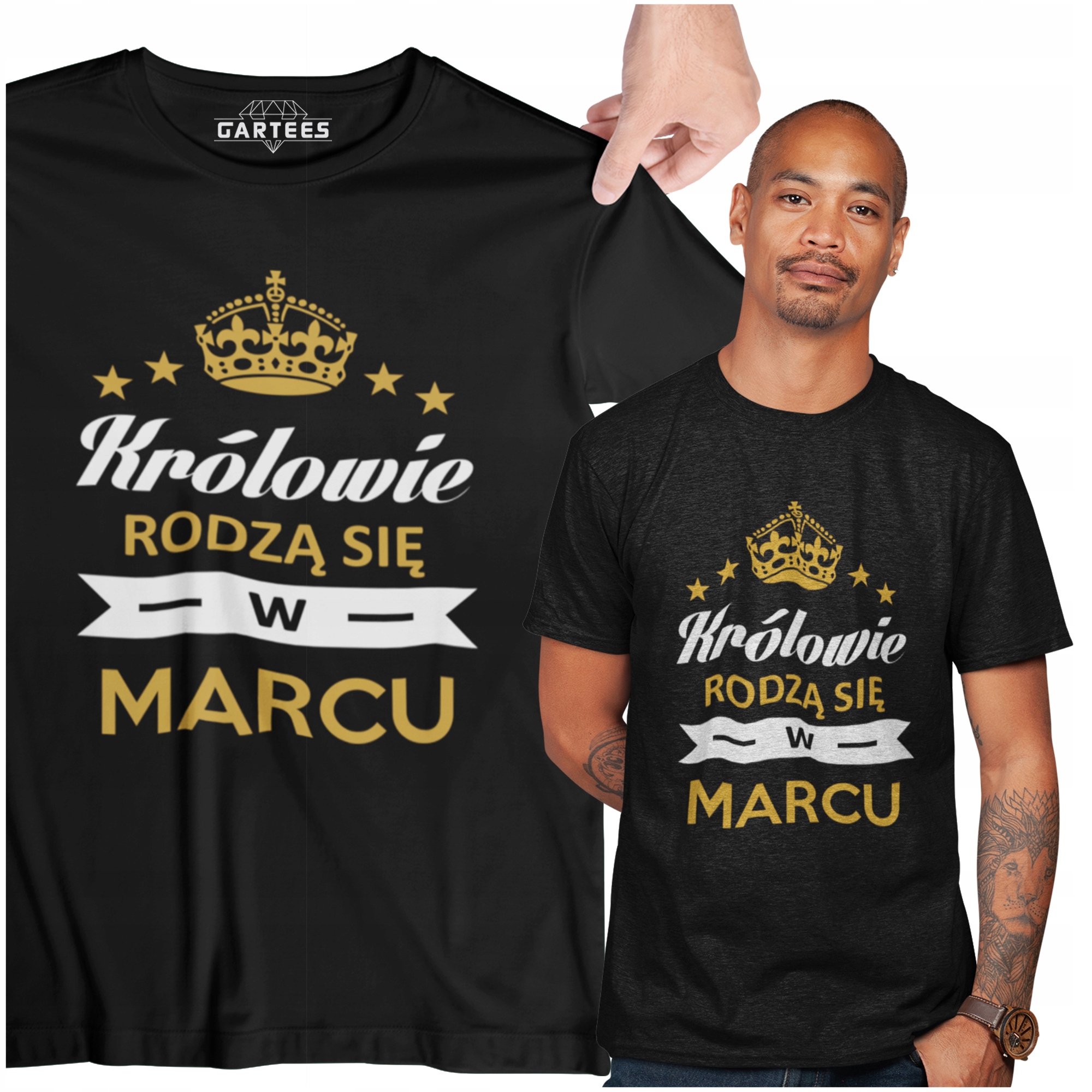 

Koszulka Na Prezent Królowie Rodzą Się W Marcu Fun