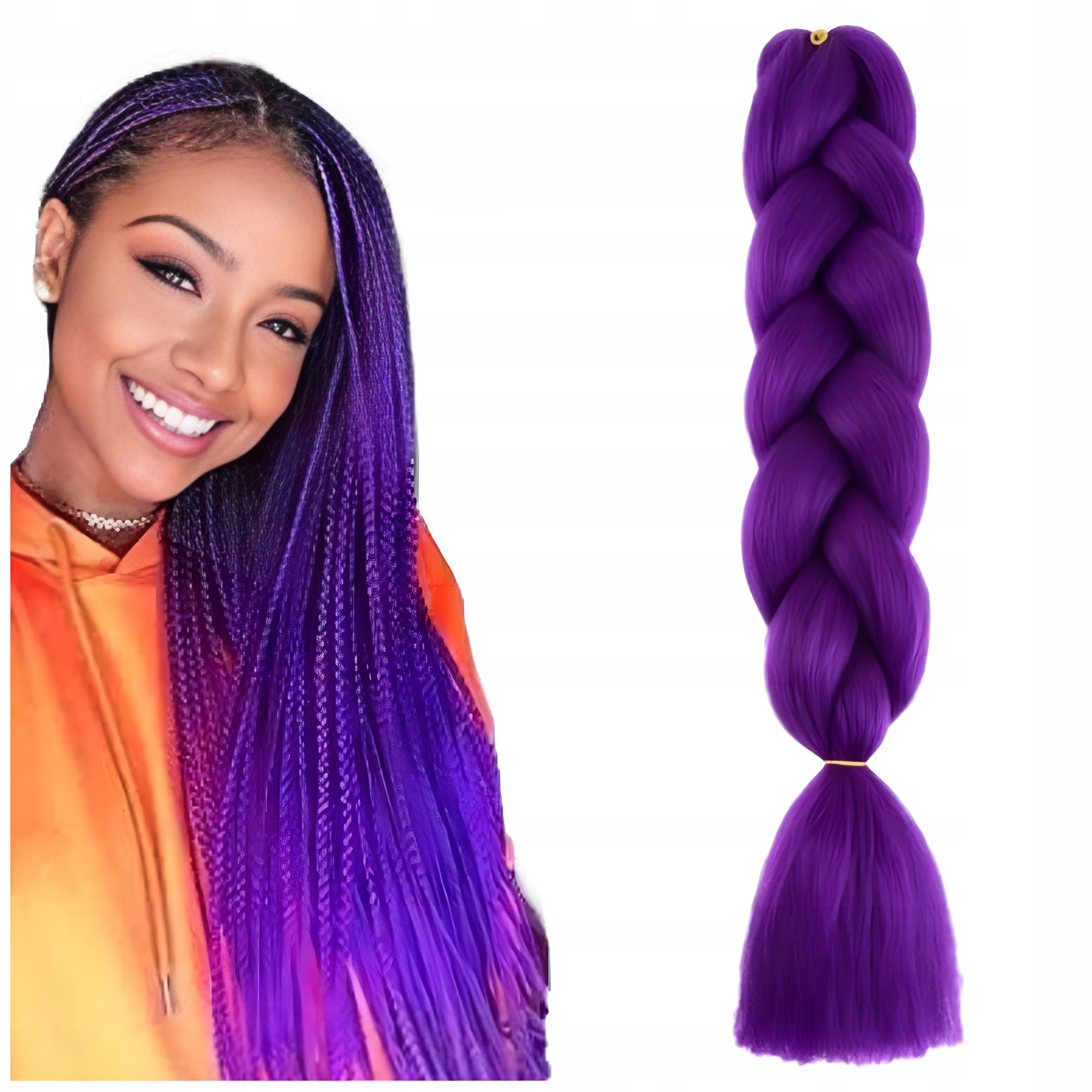 WŁOSY SYNTETYCZNE DO WARKOCZYKÓW DOCZEPIANE KOLOR Typ włosów syntetyczne