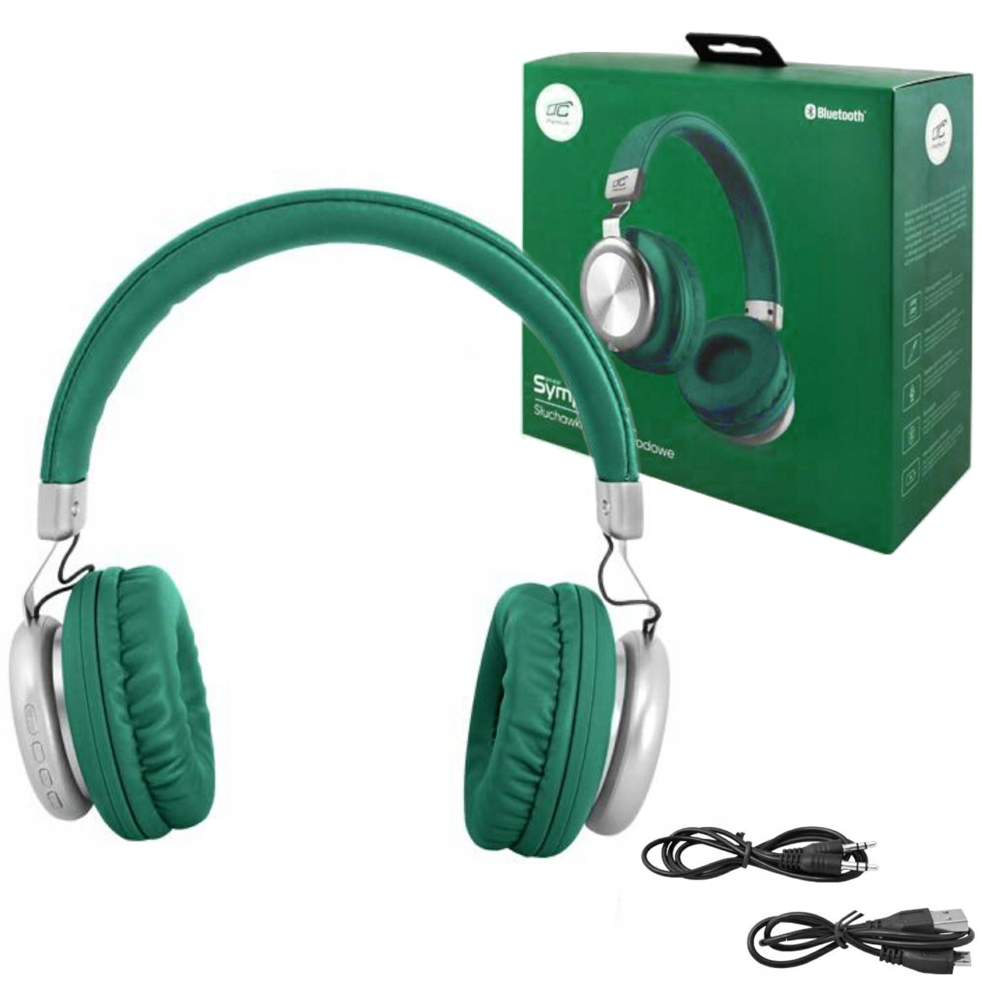 

Słuchawki Bezprzewodowe Nauszne Bluetooth Fm Sd