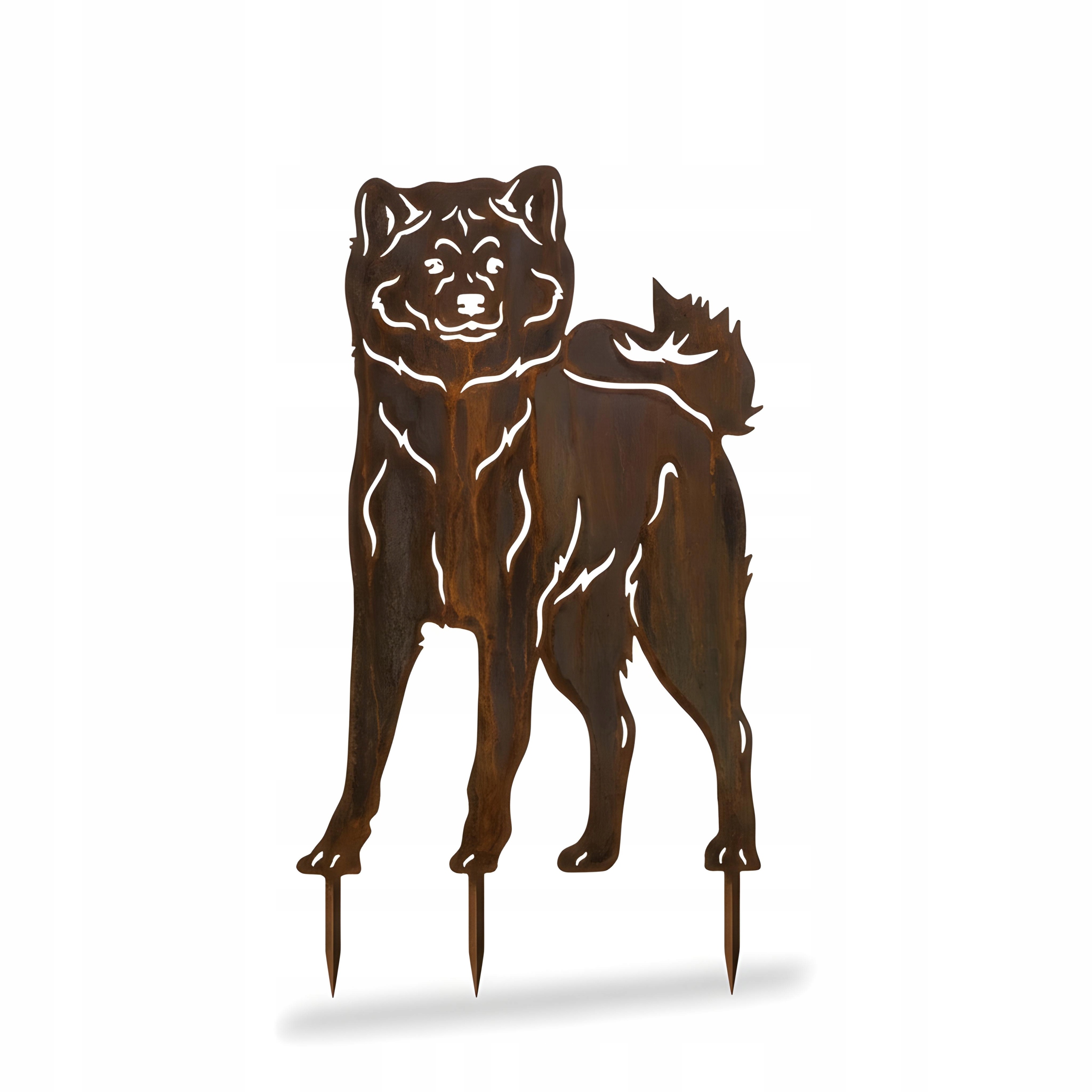 Ozdoby Do Zahrady A Rostlin Zahradní Dekorace Pes Figurka Psa Kov Akita