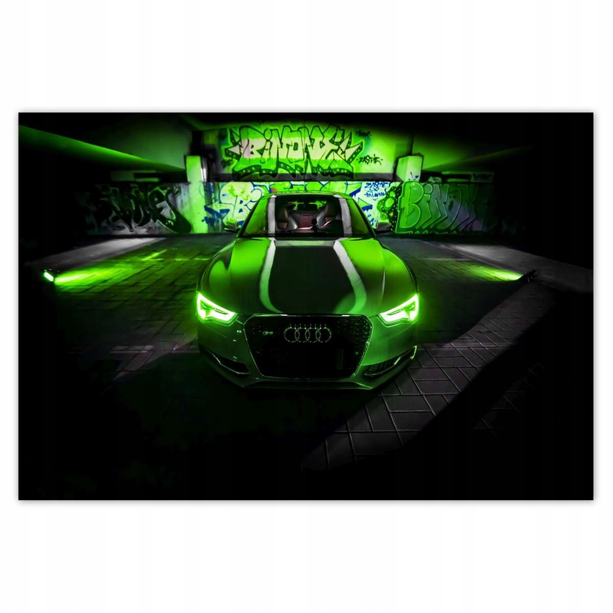 Plakáty 200x135 Limetkové Audi Auta