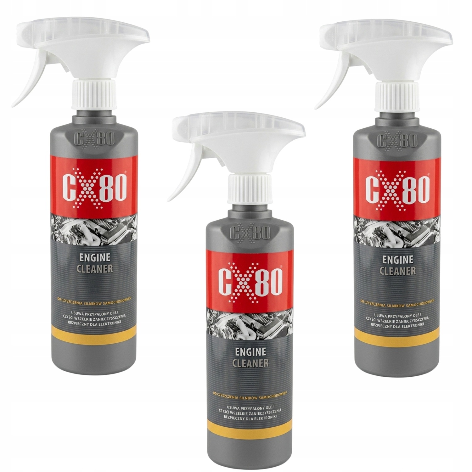 CX80 Engine Cleaner Płyn do mycia silników Spray do czyszczenia 500ml x 3