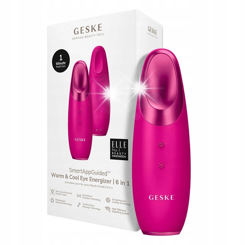 Geske Multifunkční Masážní Přístroj Pod Oči Obličej Cool&warm 6V1