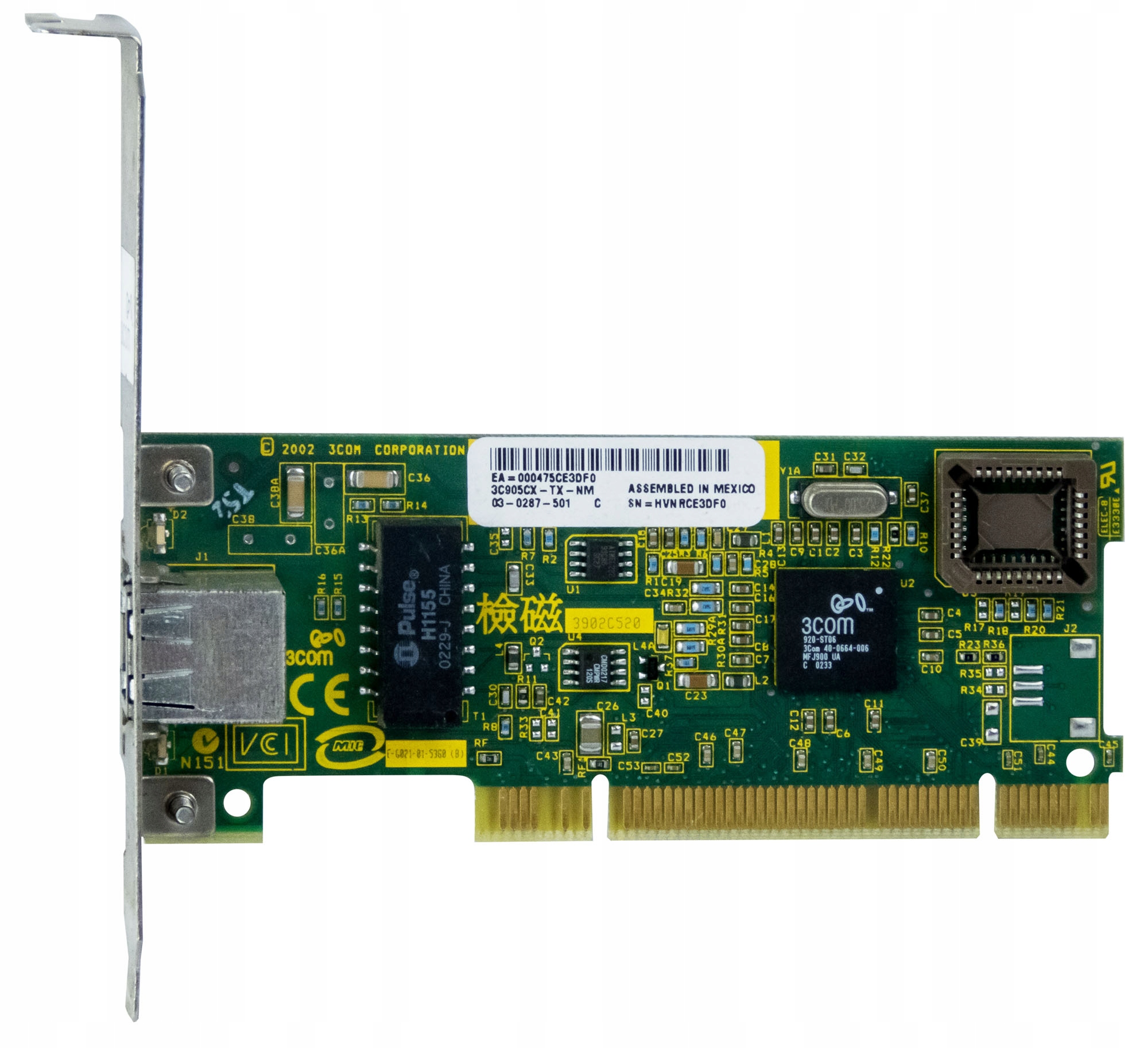 3COM 3C905CX-TX-NM 10/100Mbps RJ45 Pci 03-0287-501