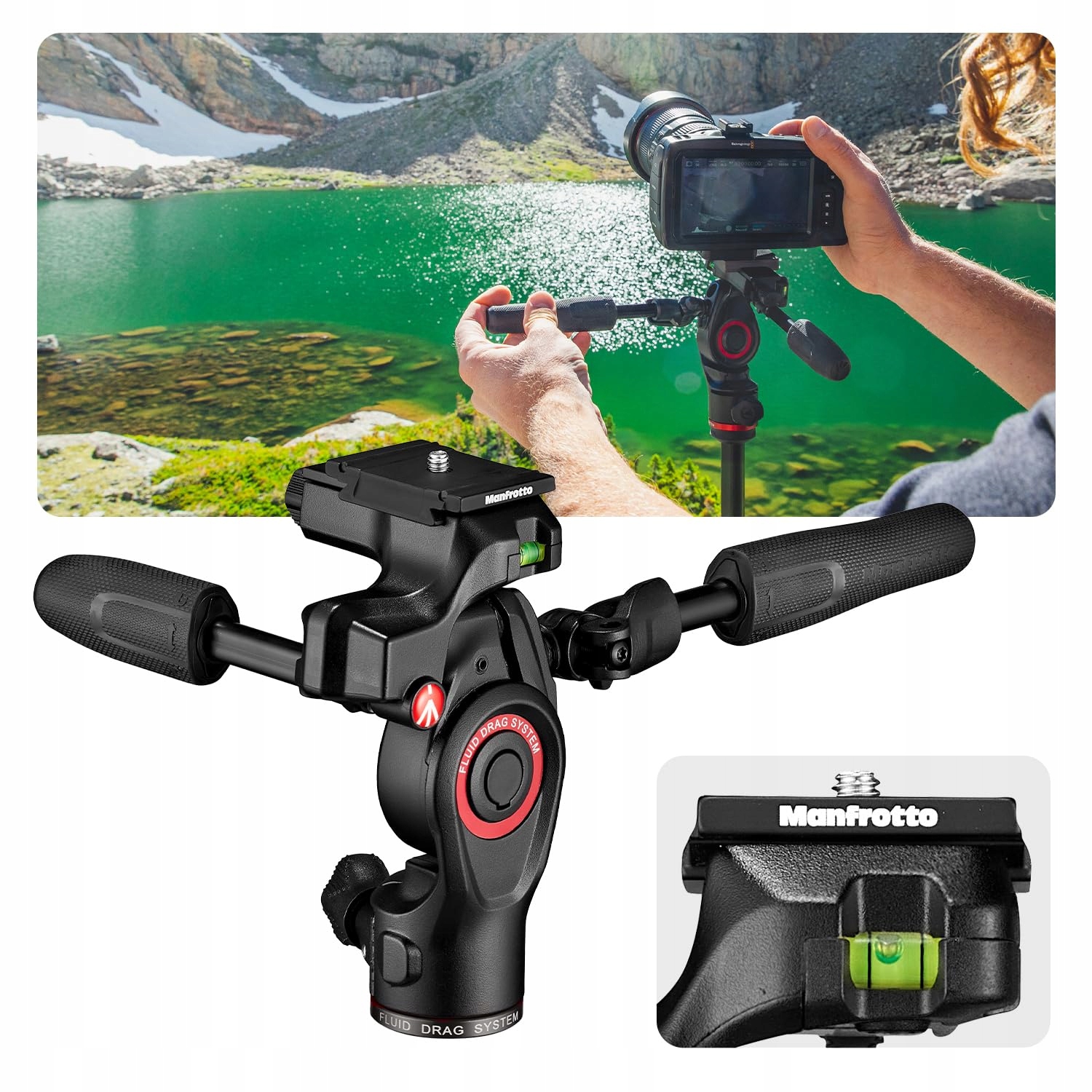 MANFROTTO Befree Advanced 3-Way Aluminum Tripod for Cameras Up to 6 kg — miniatura 9