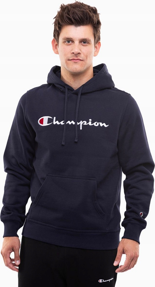 Pánská Mikina Champion Hooded Tmavě Modrá 220253 BS501 r S