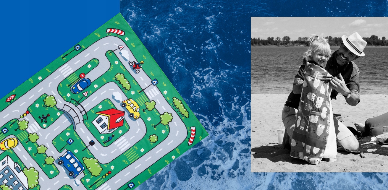 Ręcznik plażowy szybkoschnący SPOKEY Mobile Materiał dominujący mikrofibra