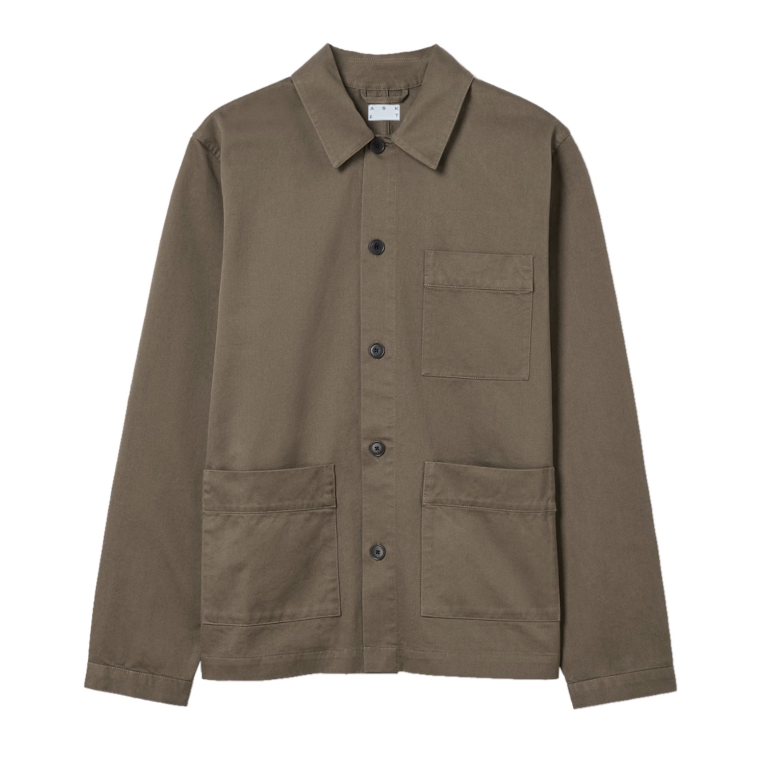 Pánské Svrchní Oblečení Bavlna Košile Asket Taupe vel. M