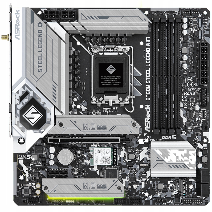 ASRock B760M Steel Legend WiFi mATX LGA1700 DDR5 základní deska