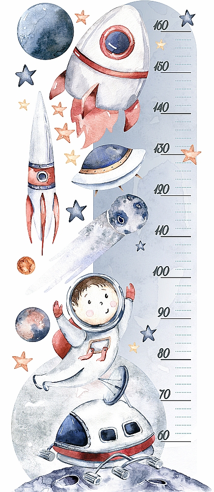 

Miarka Wzrostu naklejka kosmos układ słoneczny wz1