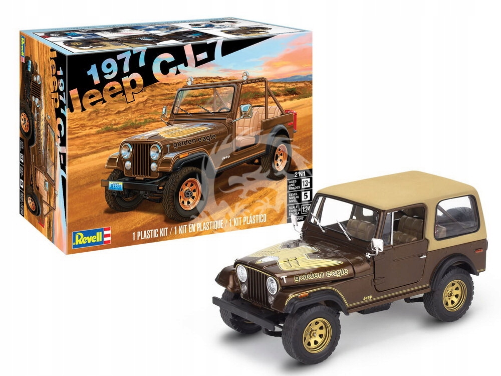 1977 Jeep CJ-7 Revell 14547 nebo 85-4547 měřítko 1/25