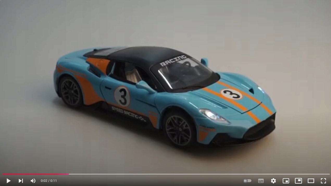 AUTO SPORTOWE 1:22 HCL SPEED RACING METAL 21 CM NAPĘD ŚWIATŁO DŹWIĘK BIAŁY Płeć chłopcy dziewczynki