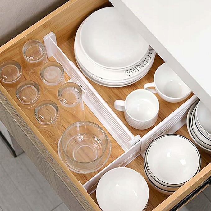 8 x REGULOWANY ORGANIZER DO SZUFLAD, Przegródka do szuflad, Separator Rodzaj organizer do szuflady