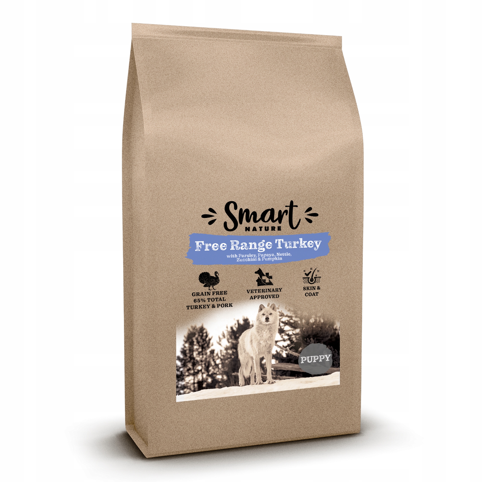 Smart Nature Puppy Free Range Turkey 2kg Krmivo pro štěňata bez obilovin Hipo