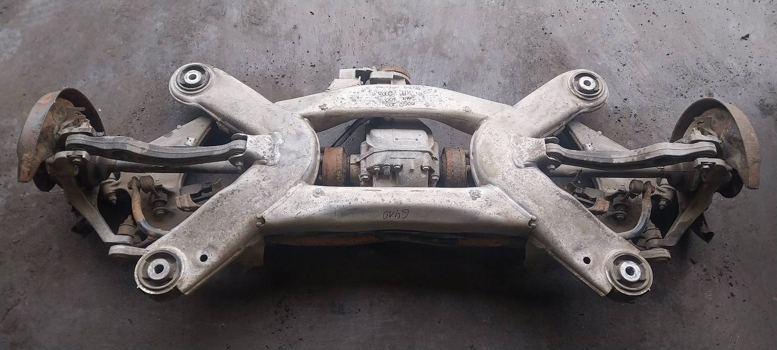 complete sususpension sider axle beam rear part QUATTRO + module AUDI A8 D3 3.0 TDI