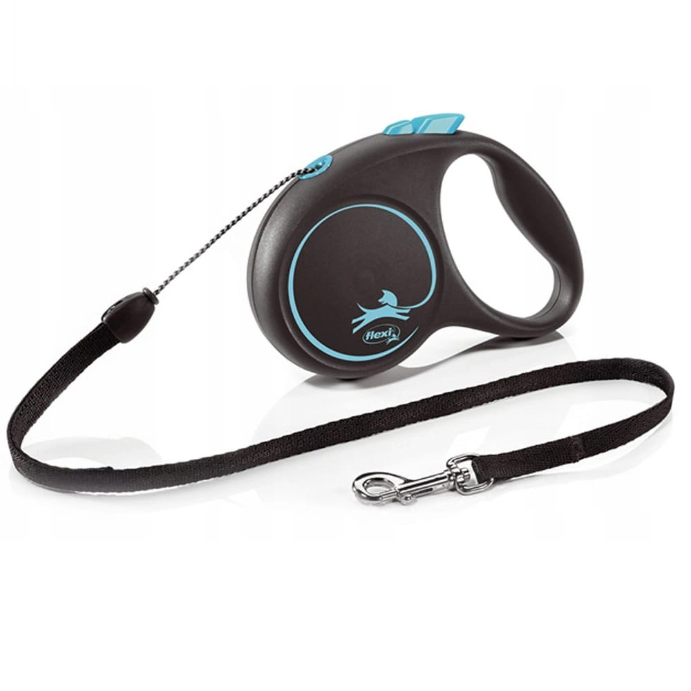 

Flexi smycz Black Design linka S 5m blue Shih Tzu