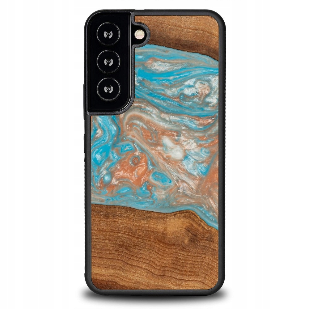 Pouzdro Bewood Unikátní pro Samsung Galaxy S22 Planety Saturn