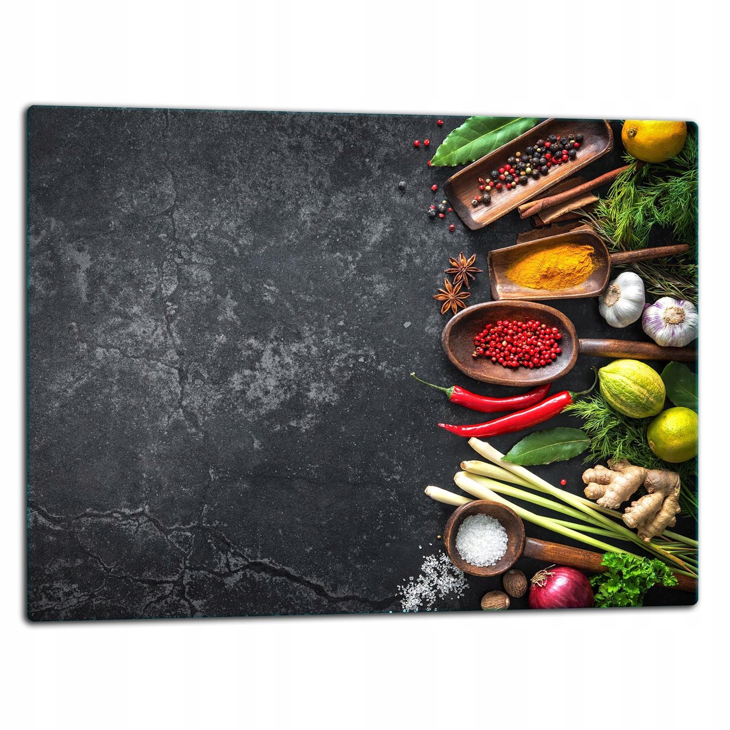 

Szklana Płyta Deska Do Krojenia 52x40 Przyprawy