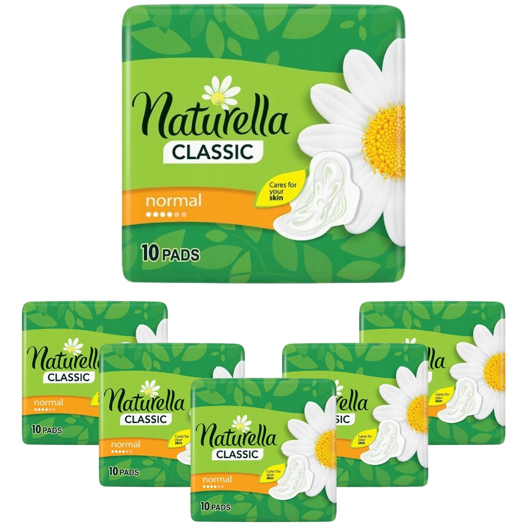 Podpaski NATURELLA CLASSIC NORMAL skrzydełka x 6