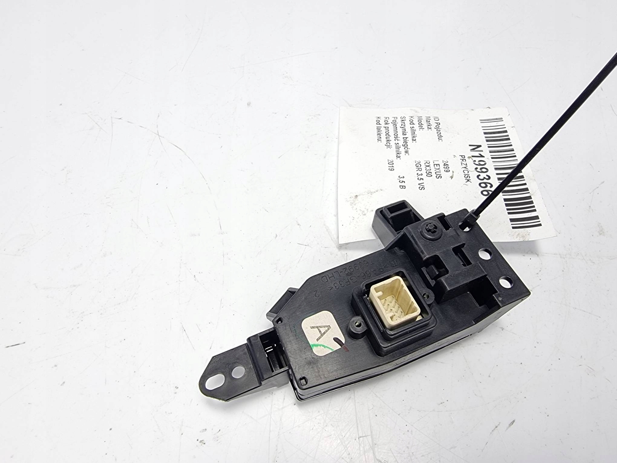 button 76J992-LHD LEXUS RX350