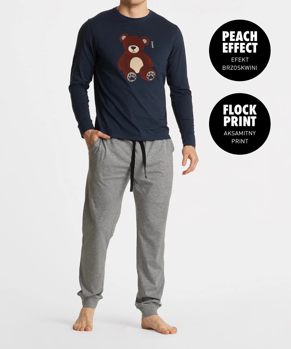 Pánské Pyžamo Atlantic NMP361/06/GRANÁTOVĚ Šedá/xxl