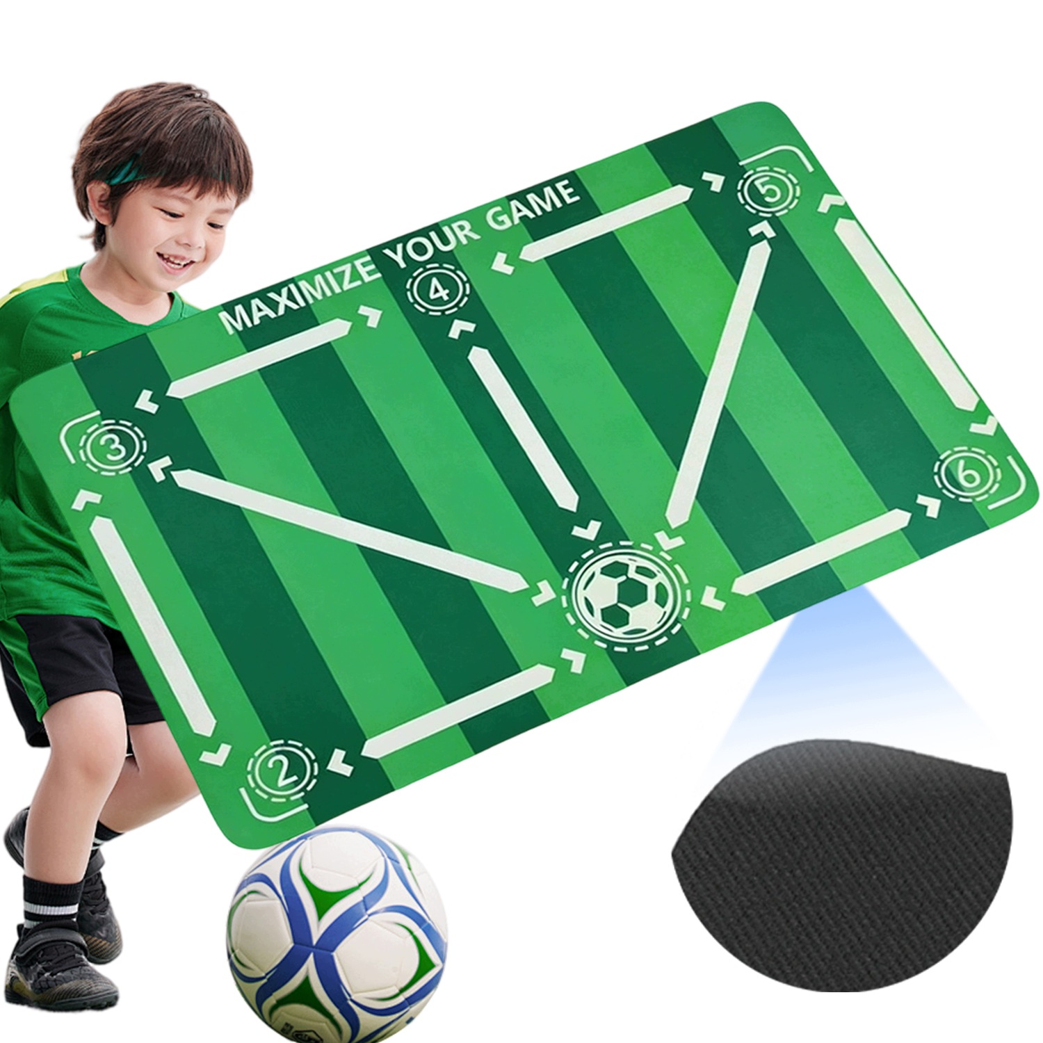 Mata Treningowa Do Piłki Nożnej Nauka Kontroli Piłki Dziecka W Domu 60X90CM