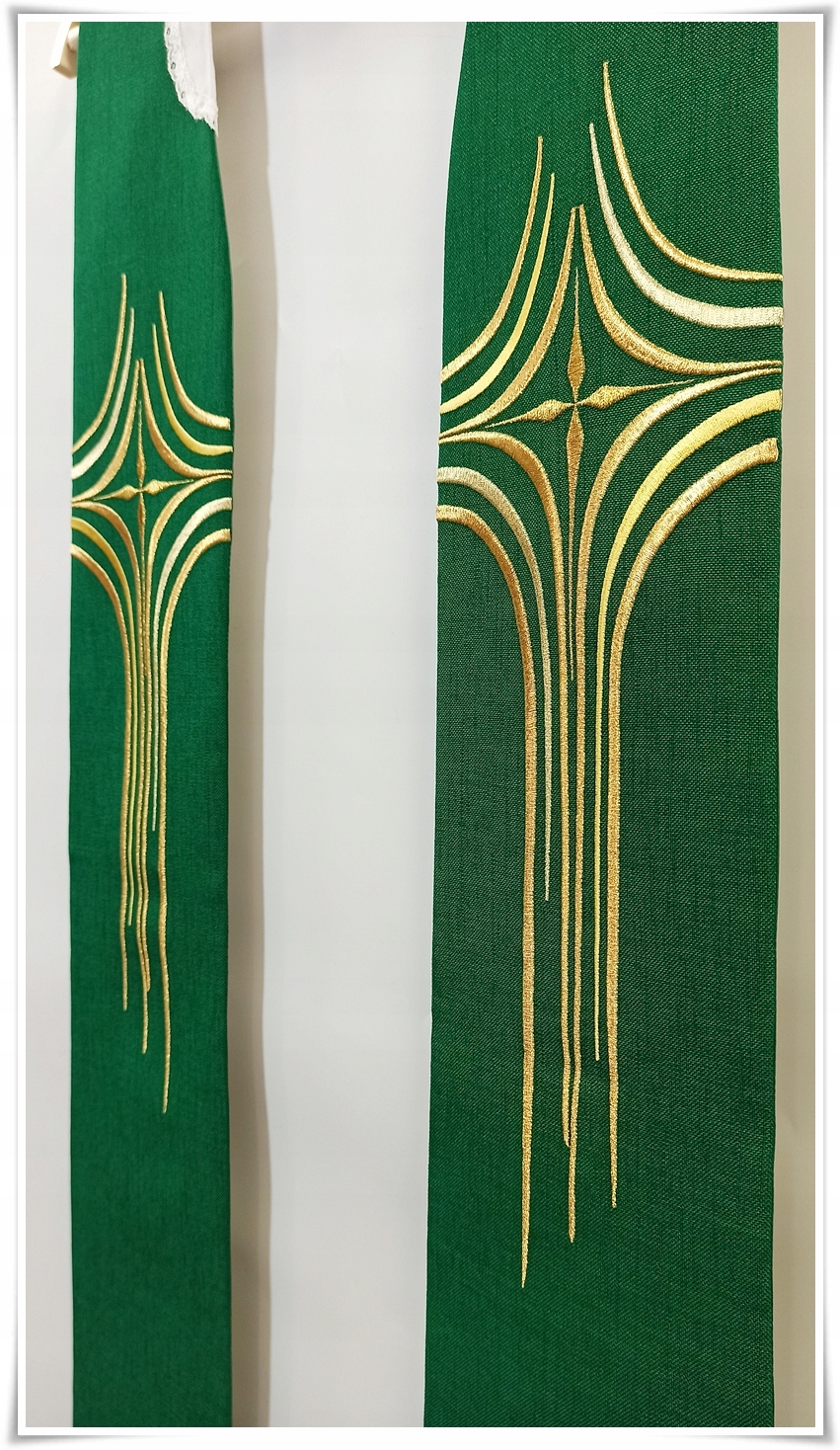 Stuła Gotycka kapłańska SG-HM-X-10 zielona Płeć mężczyzna