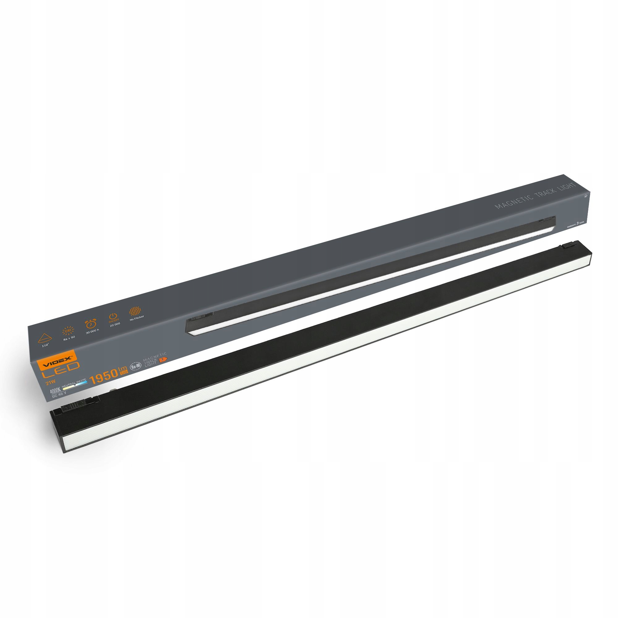 VIDEX reflektor szynowy LED Magnet Slim czarny VL-TRMS-LD460B