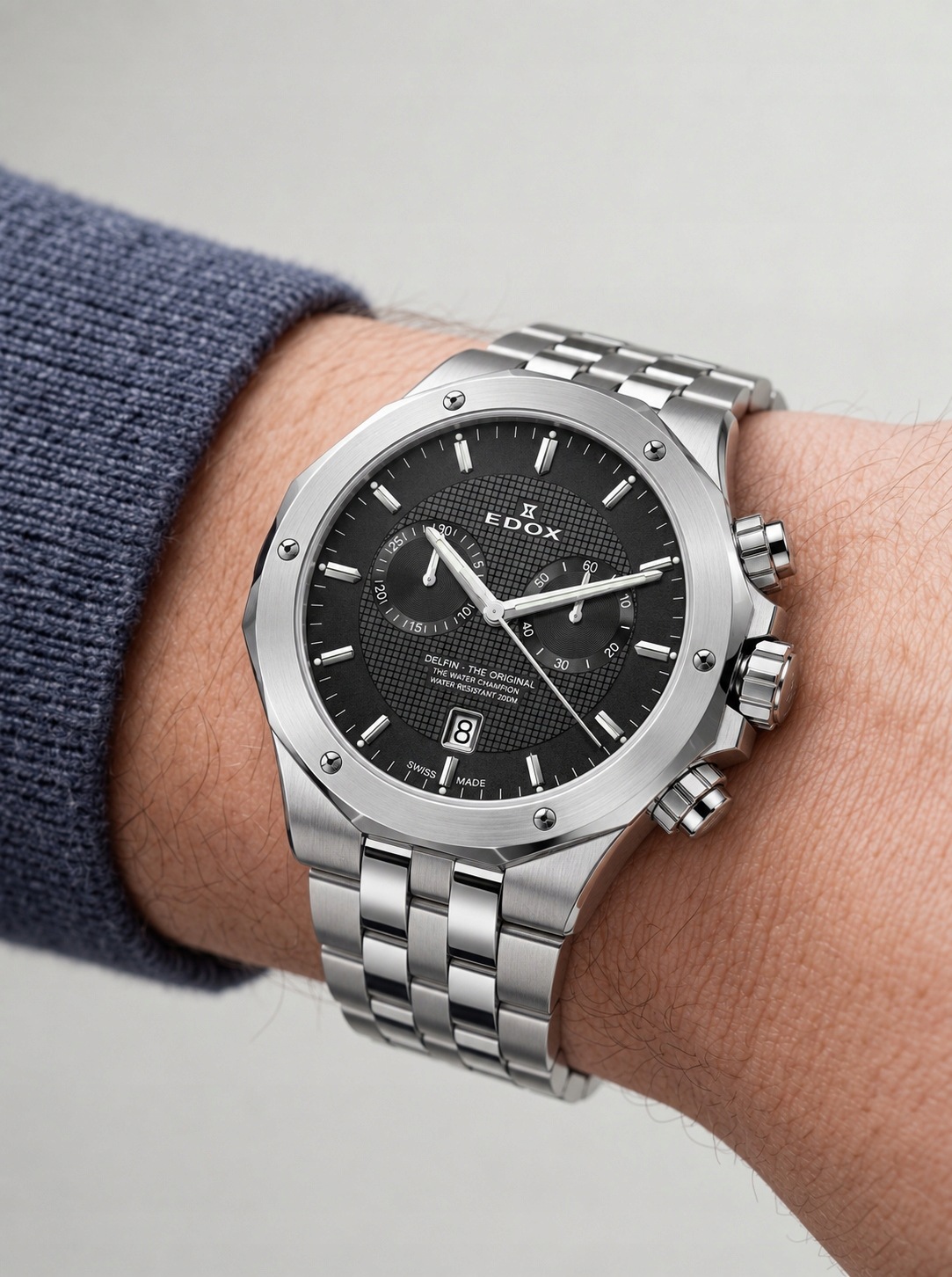 Edox Delfin Chrono Diver 10110-3M-NIN 43,00 mm 20ATM