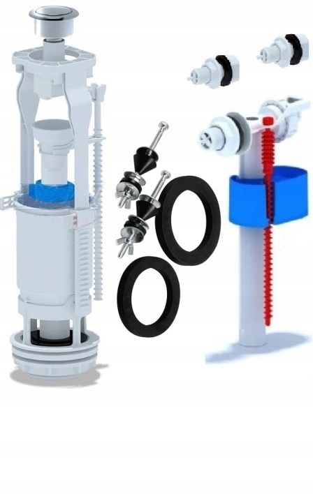 ZAWÓR SPUSTOWY+NAPEŁNIAJĄCY UNI-KOŁO,CERSANIT,ROCA