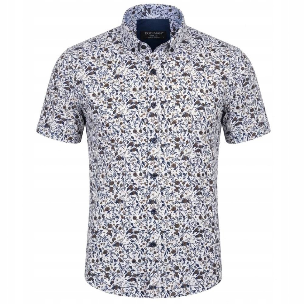 Ego Man košile pánská EKS370-2 slim fit krátký rukáv M