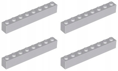 

Lego 3008 Klocek 1x8 szary jasny Nowy (13g) 4 szt.