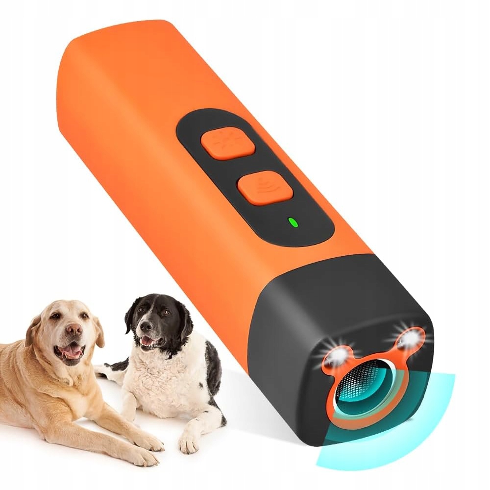 Levně Ultrazvukový odpuzovač psů s svítilnou Anti Dog Ultrasonic Pro