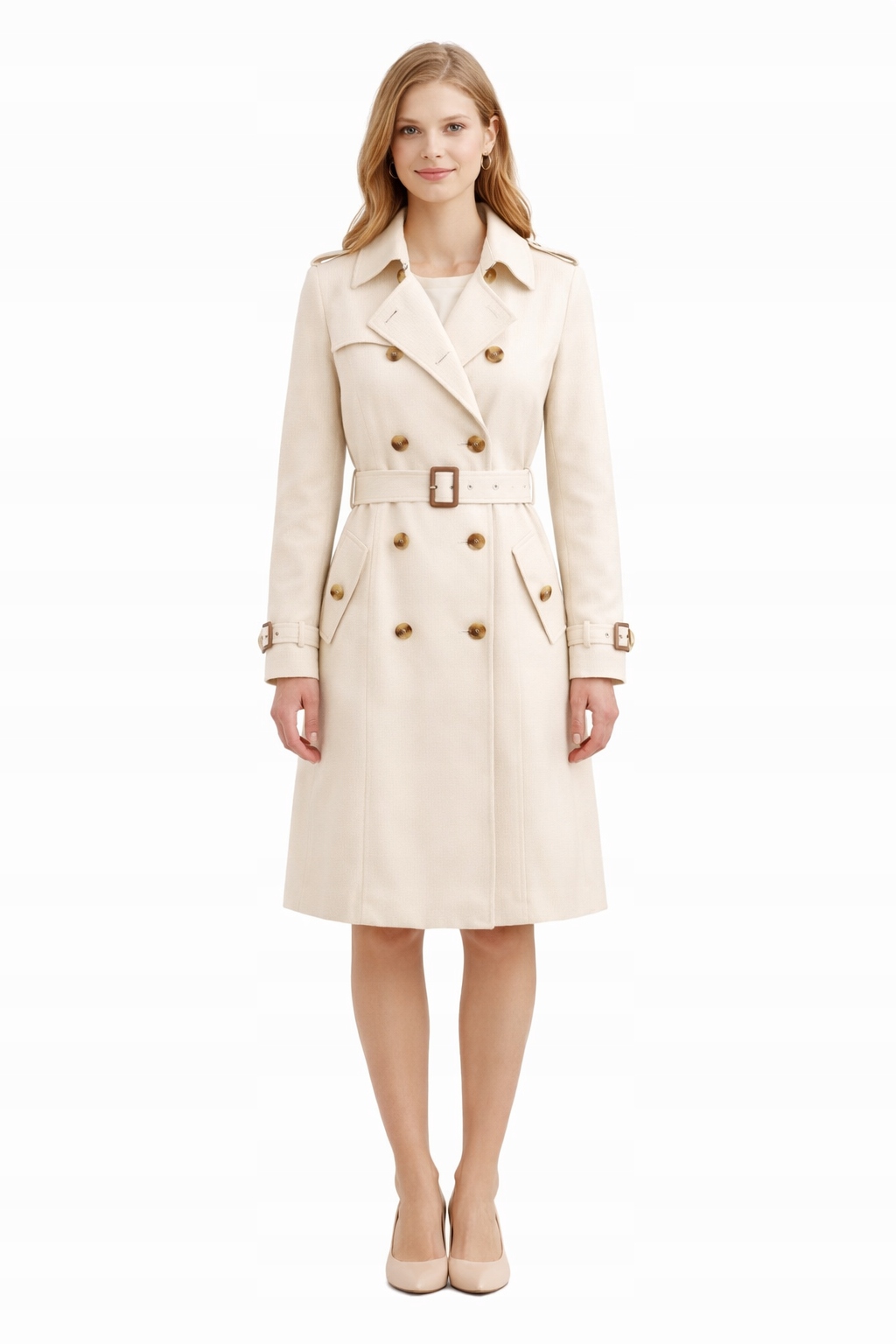 Ralph Lauren Klasický Kabát Pro Berušky S Páskem XL I4C