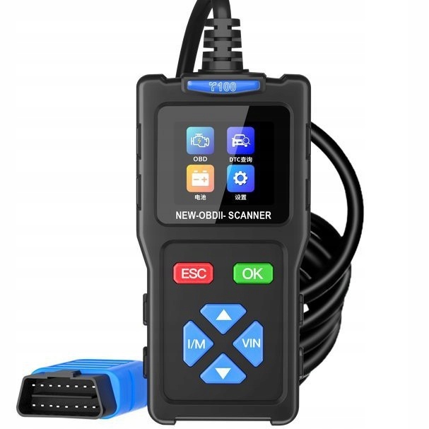 Tester Diagnostyczny OBD-2 Wielofunkcyjny Skaner Samochodowy T100