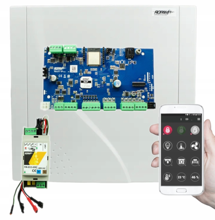 Ropam Neo-IP-SET Centrala Alarmowa 8-32 Wejść Wifi Gsm Zestaw Aplikacja