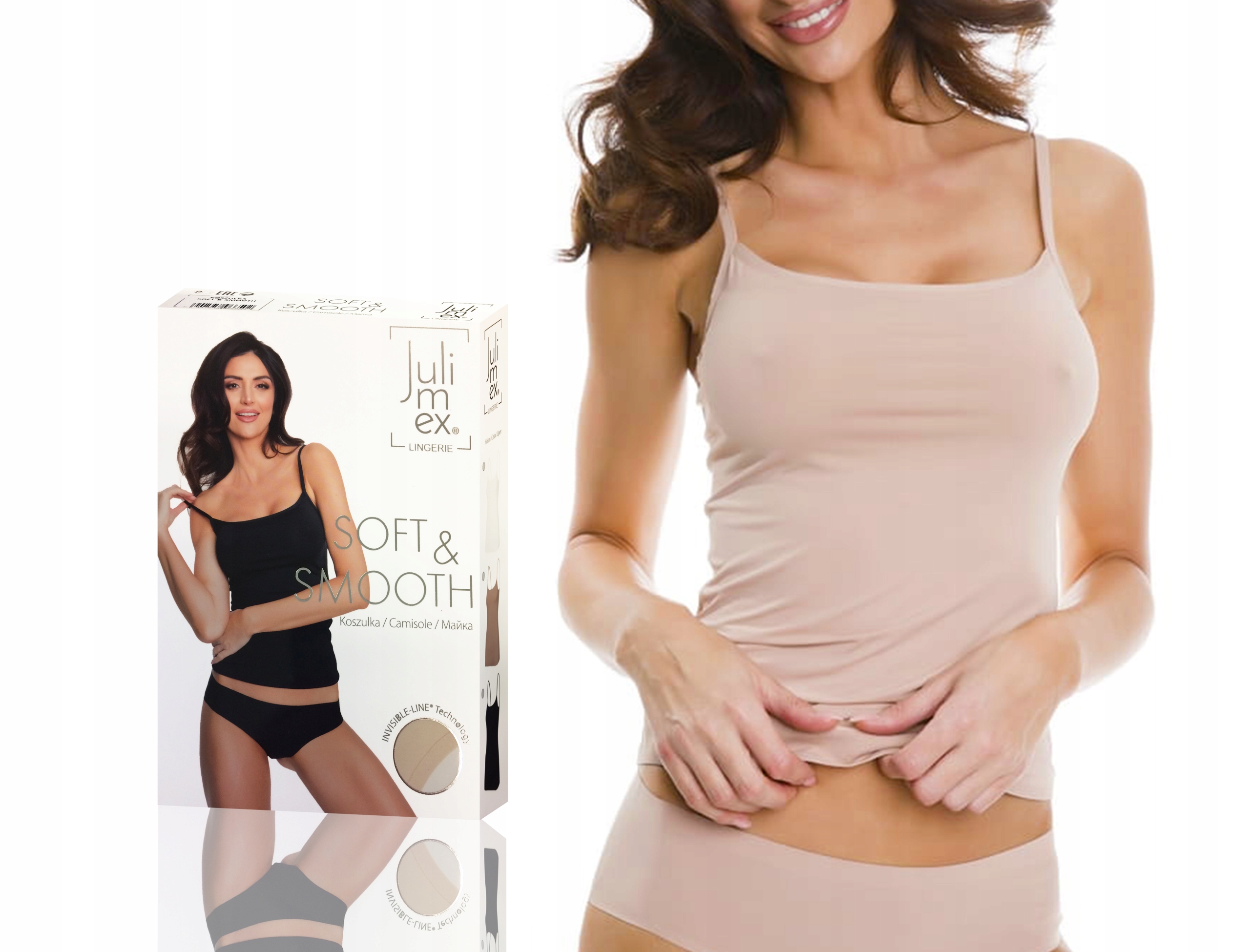 

Julimex Koszulka Top Soft and Smooth Beżowa L