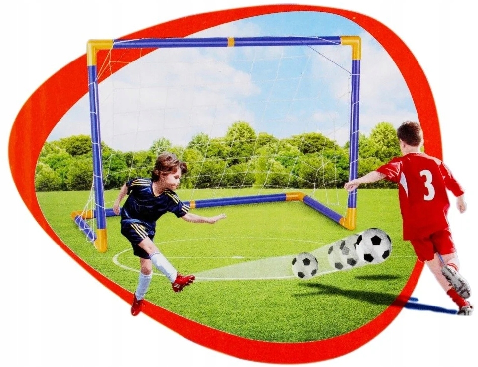 BRAMKA PIŁKARSKA PRZENOŚNA SKŁADANA DLA DZIECI Z PIŁKĄ i POMPKĄ Rodzaj przenośna