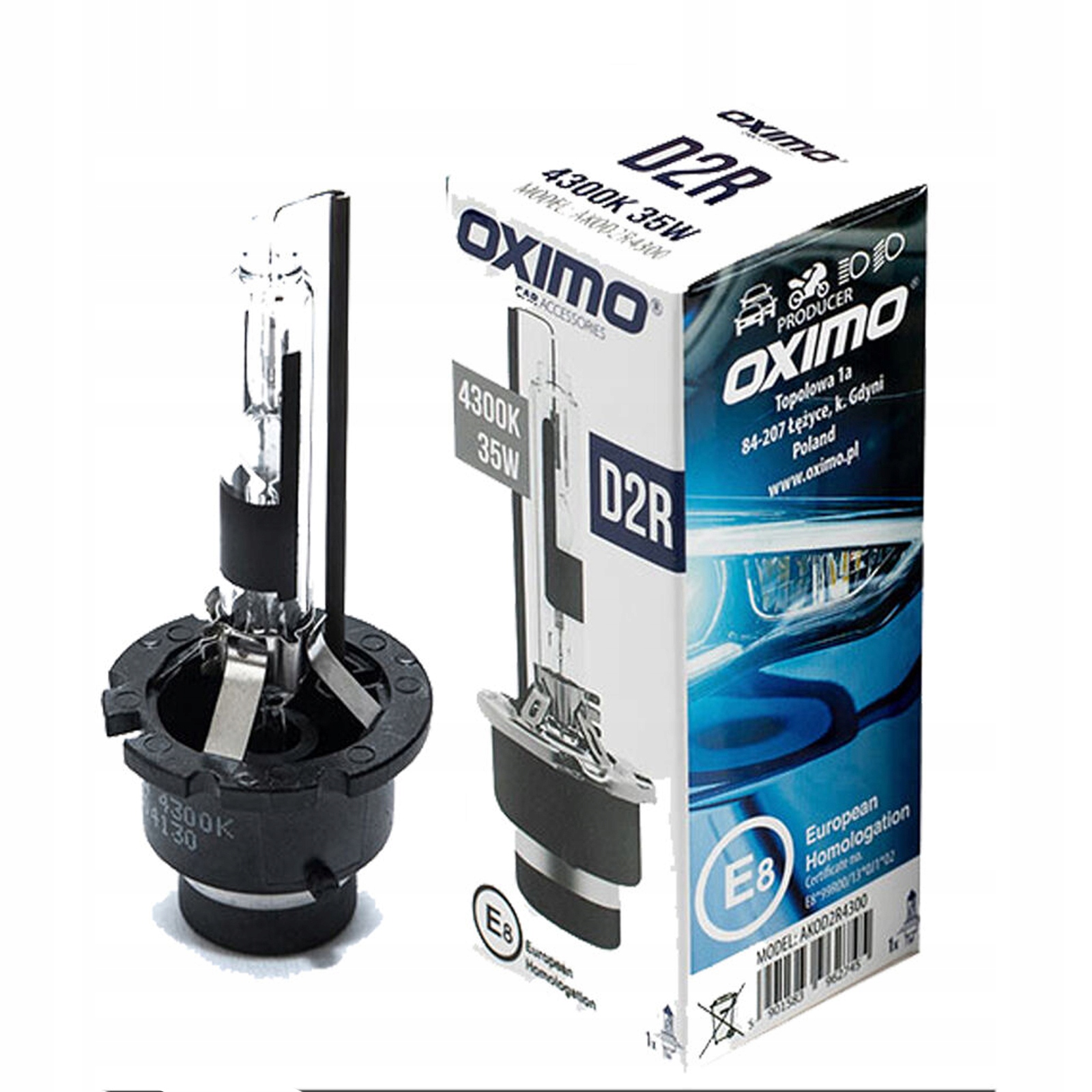

Żarnik D2R 4300K Xenon Oximo Homologacja! żarówka