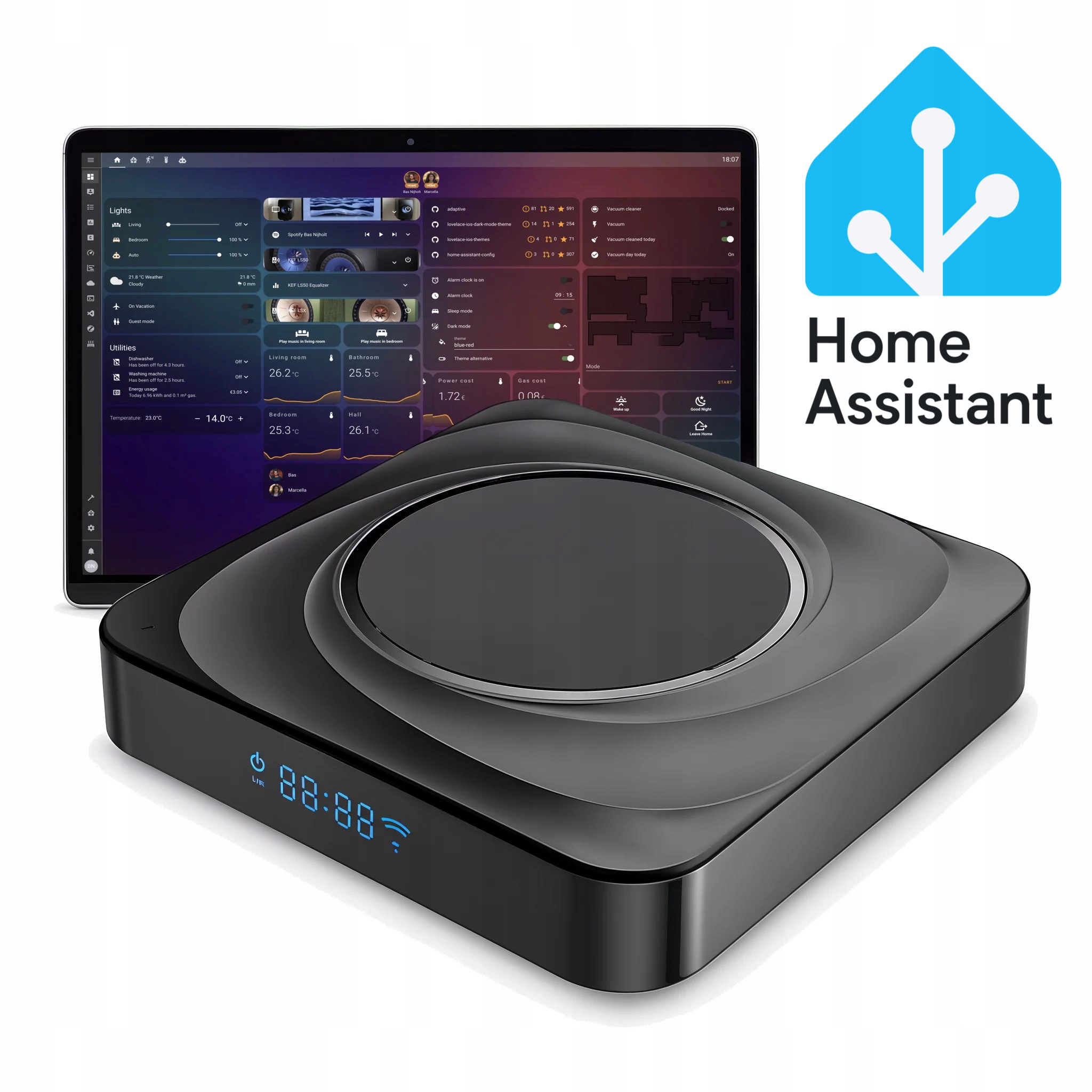 Centrální brána Home Assistant Hub ZigBee Mqtt Zha Arm Cortex-A55 4GB/32GB