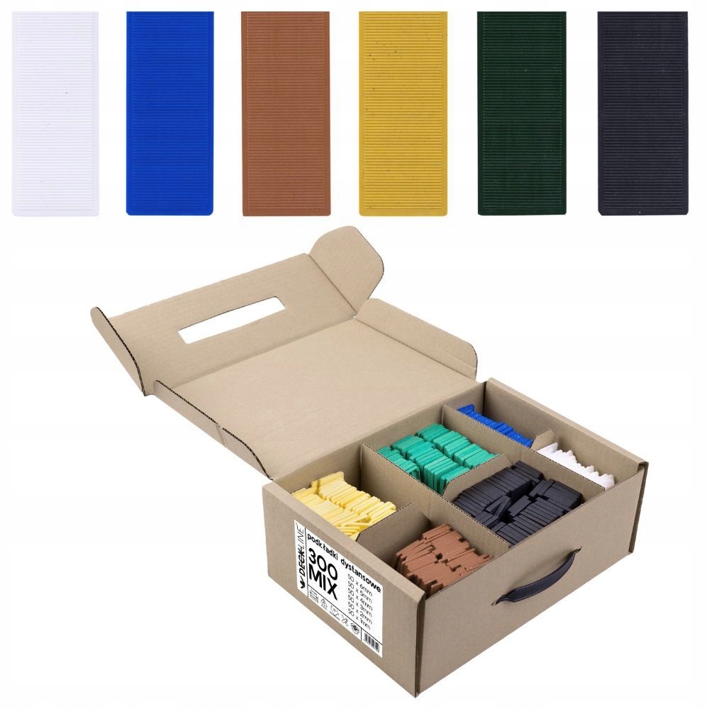 Deckline M34600 Distanční Podložky Klíny 34x100mm 1-6mm MIX až 600 ks