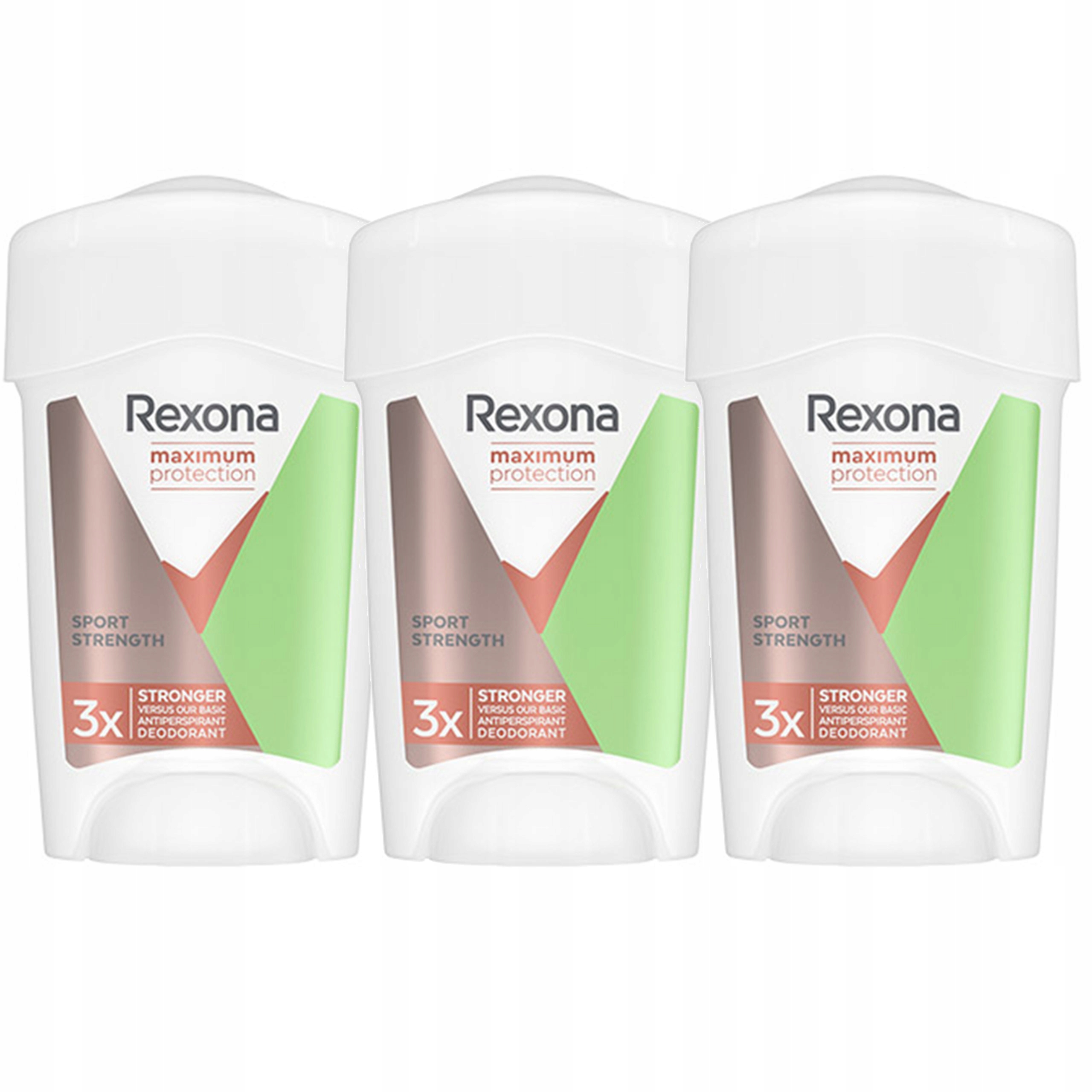 Rexona Protection Krémový antiperspirant v tyčince Stress Control 3x 45 ml