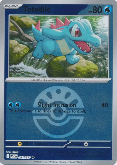Totodile - 041/217 (Ball Foil)