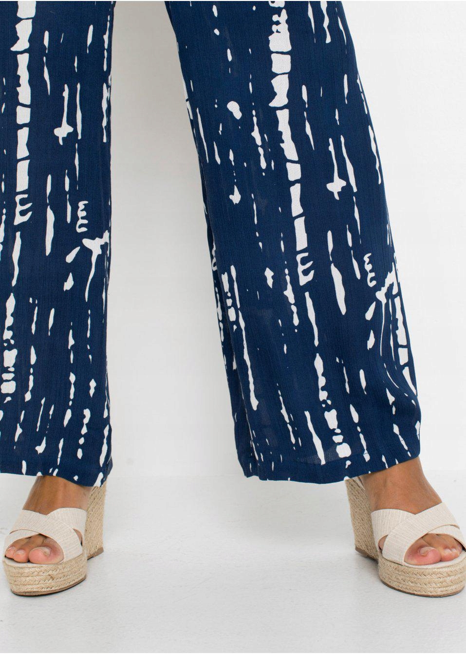 SPODNIE PALAZZO 40 Kolor wielokolorowy