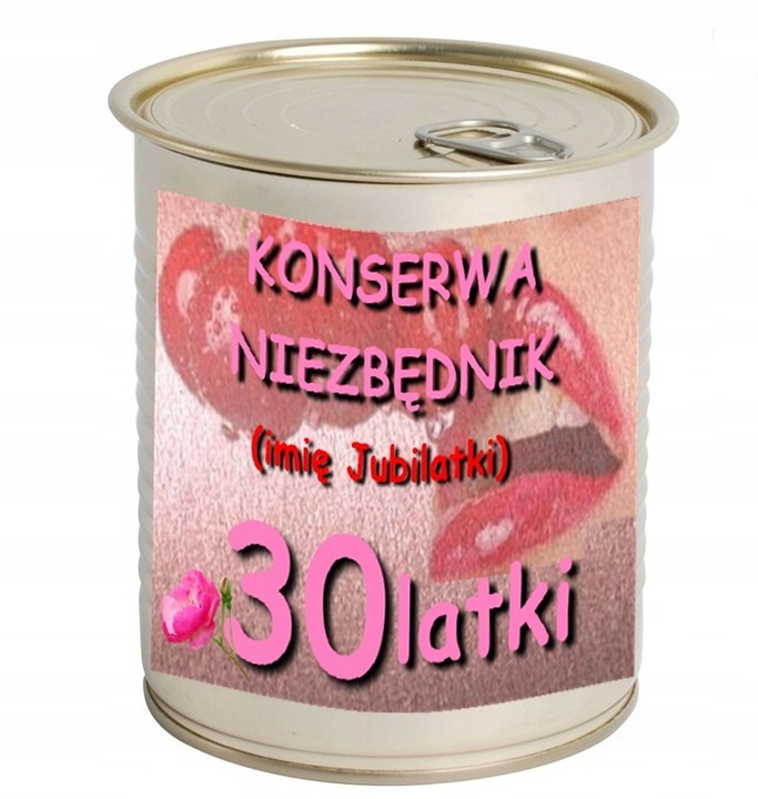 

Puszka Niespodzianka Zestaw prezenty 30 Urodziny