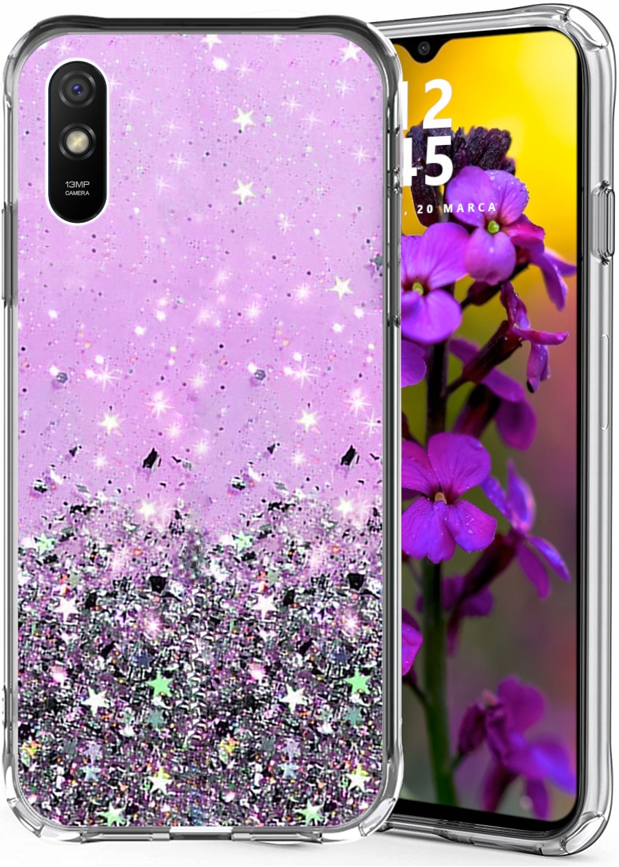 

Etui do Redmi 9A Glitter Case Brokat Szkło
