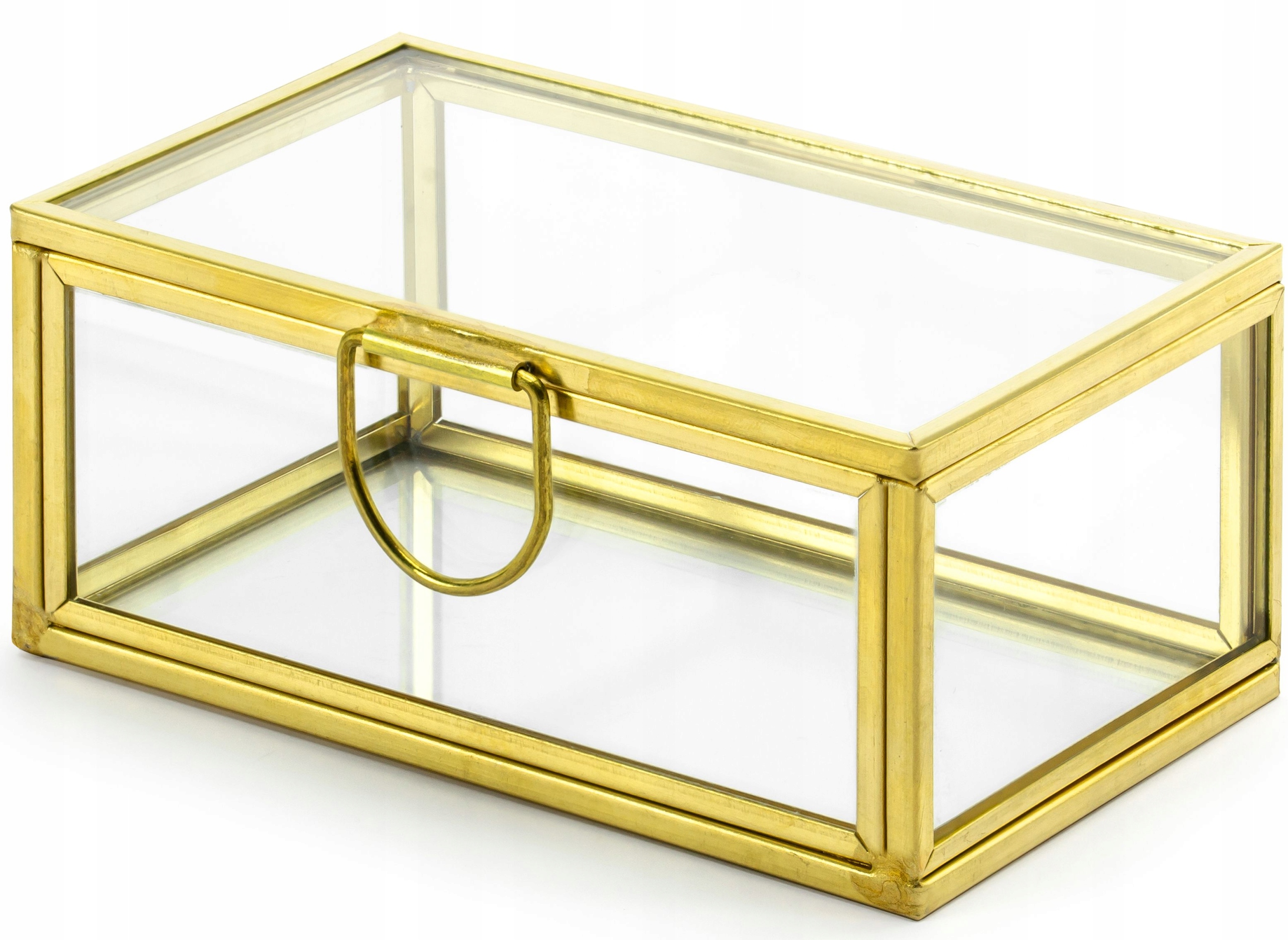 

Szklane Pudełko Szkatułka Na Obrączki Wesele Złote