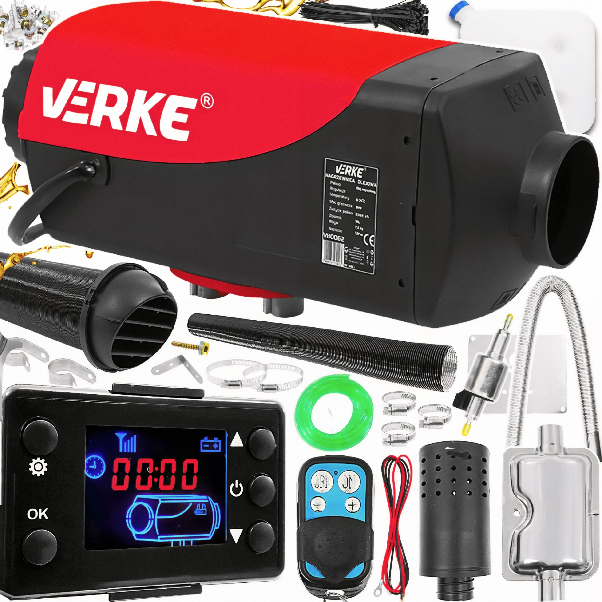 Обігрівач згоряння Мастильний вентилятор WEBASTO СТОЯНКОВИЙ ОБІГРІВАЧ 8 кВт РК-дисплей