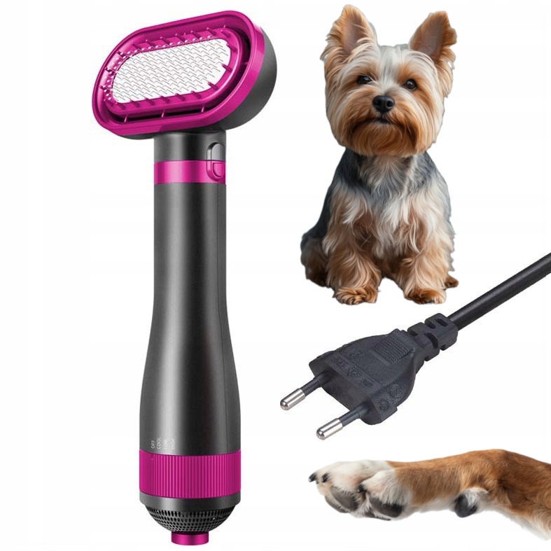 Levně Sušička Kartáč 2v1 Pro Psa Kočku Zvířata Na Srst Vlasů Hřeben