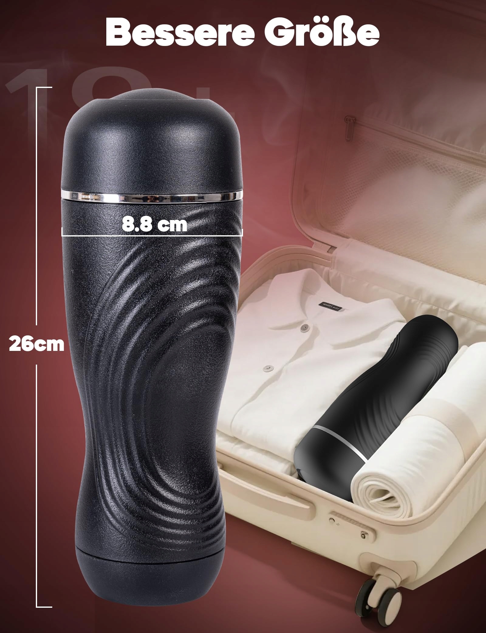 TASCHENMUSCHI Dla Mężczyzn Realistyczna Latarka 18cm Kanał Sex Zabawka — miniatura 6